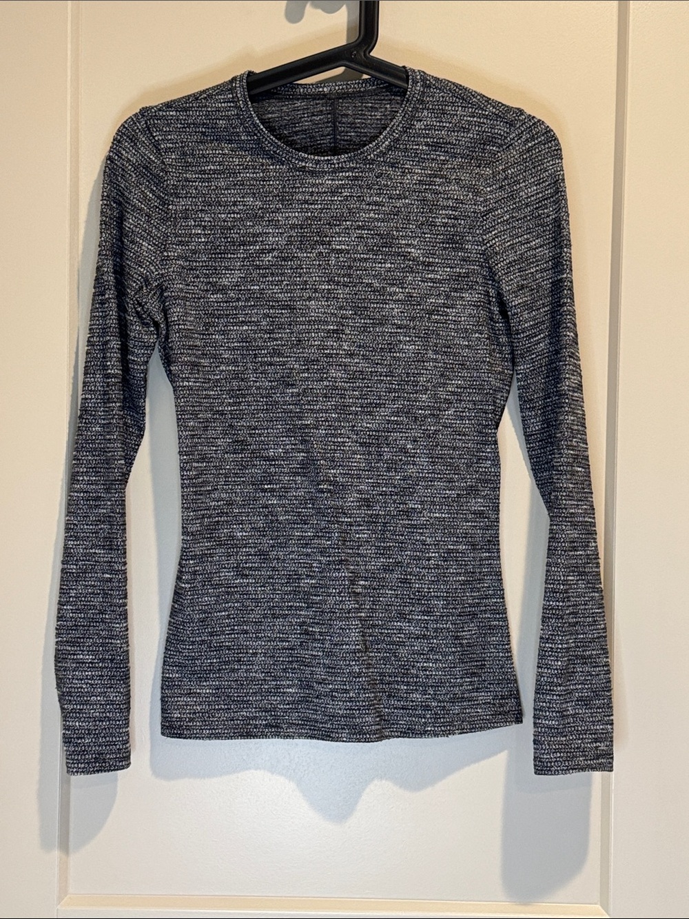 lululemon athletica Women's Heathered Long Sleeve Top - Black & Gray